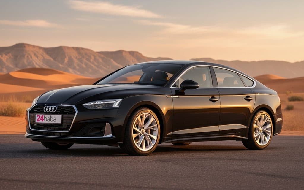 Hire Audi A5 2023 Black in Dubai