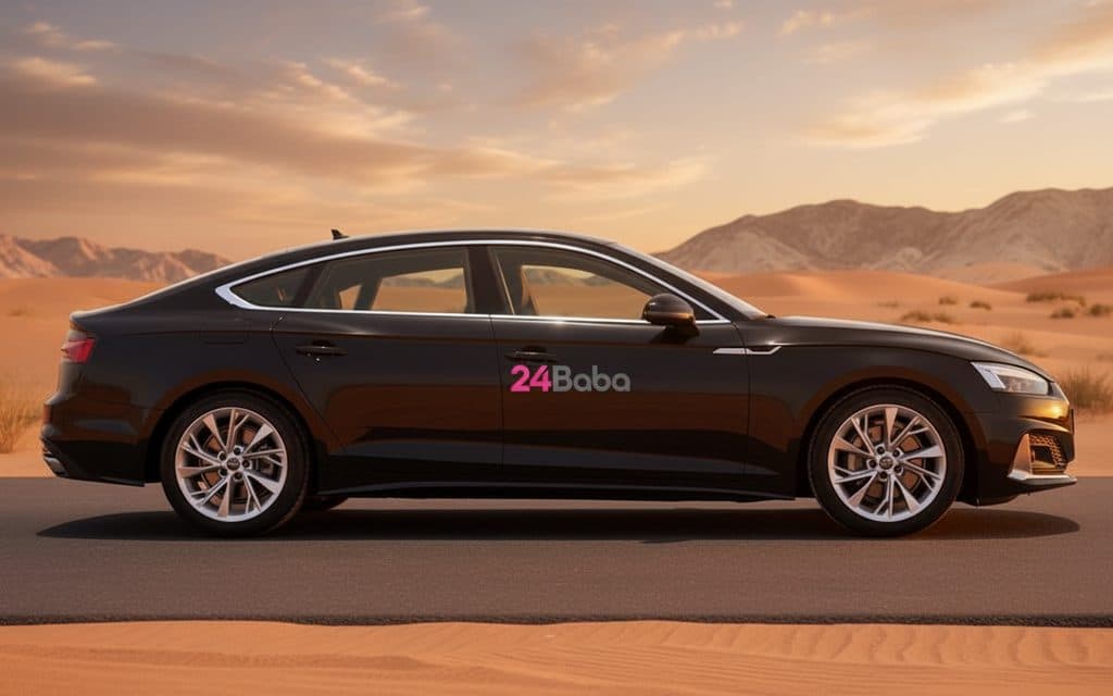 Audi A5 2023 Black side profile