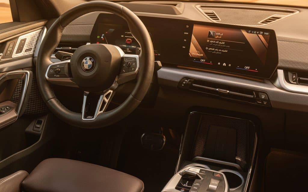Bmw X2 2024 interior view showing trim