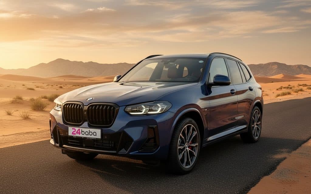 Hire Bmw X3 2024 Blue in Dubai