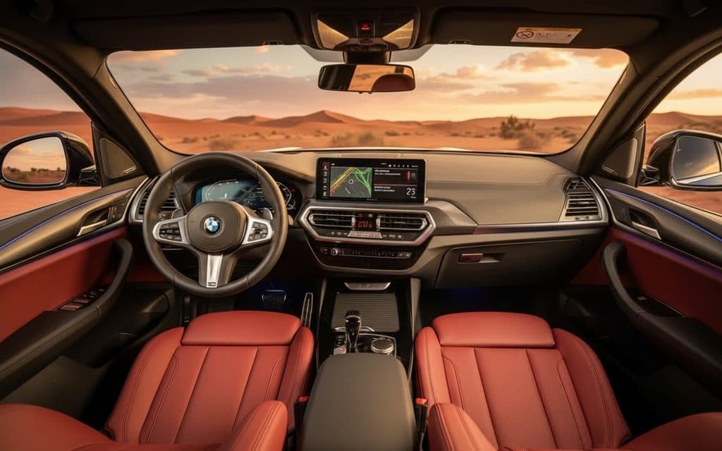 Bmw X3 2024 interior view showing trim