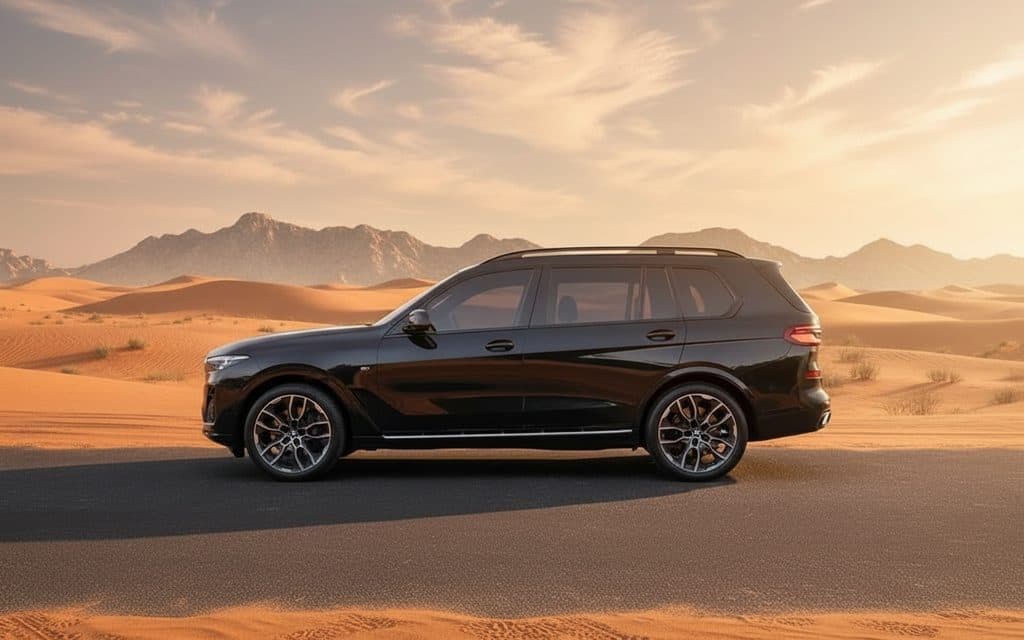 Bmw X7 2023 Black side profile