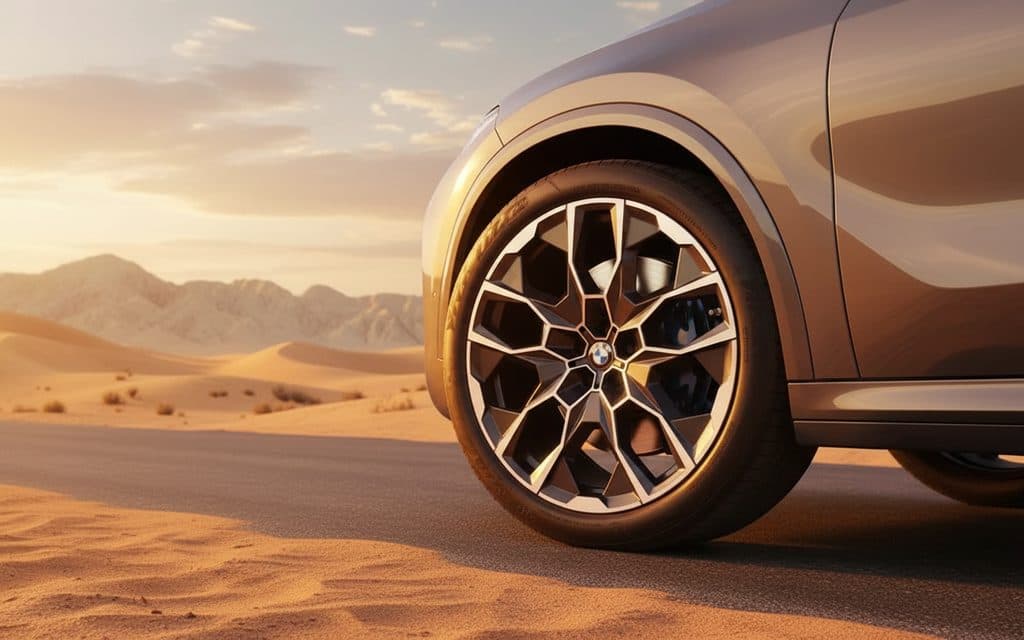 Bmw X7 2023 alloy wheel close up
