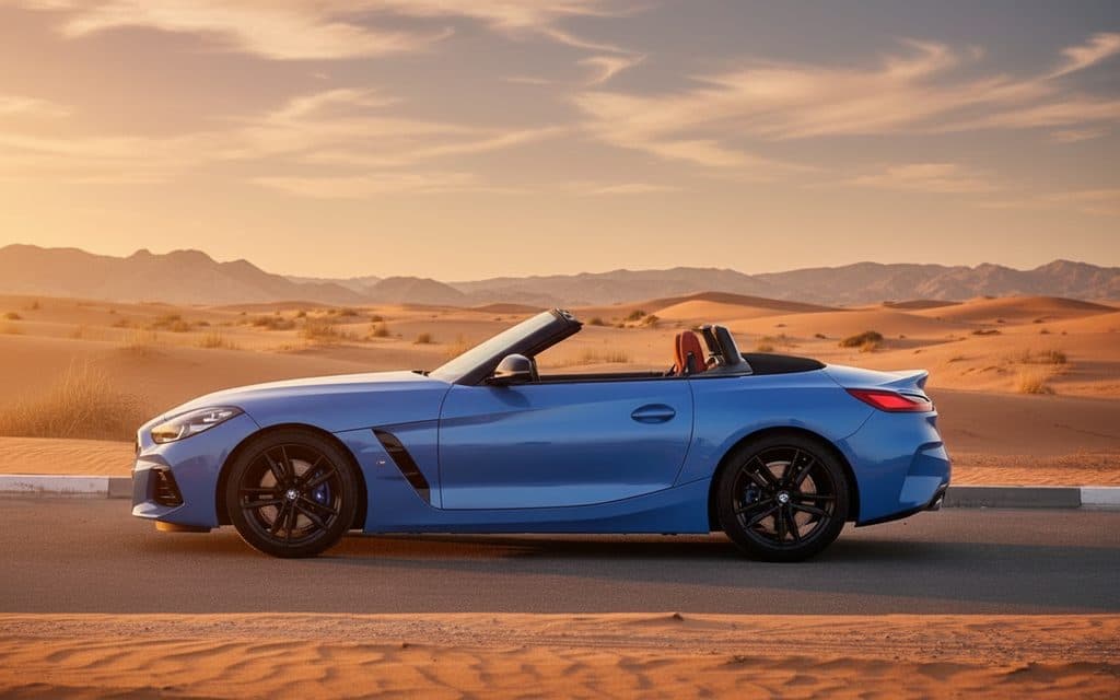 Bmw Z4 2022 Blue side profile