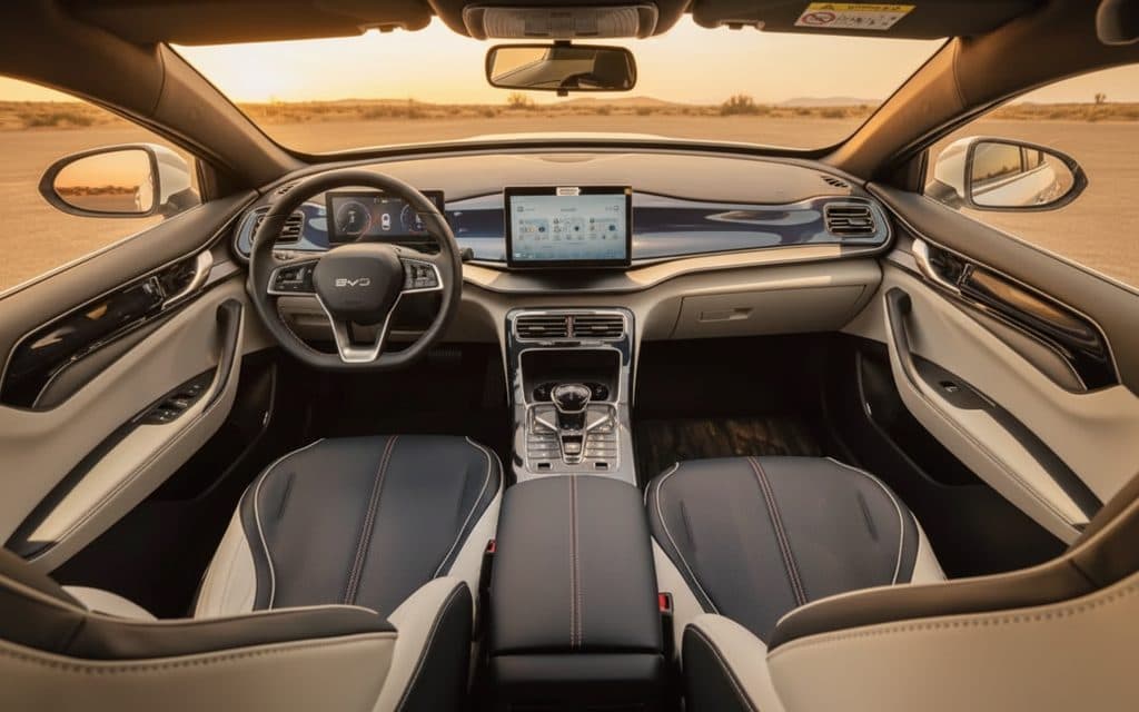 Byd Qin 2025 interior view showing trim