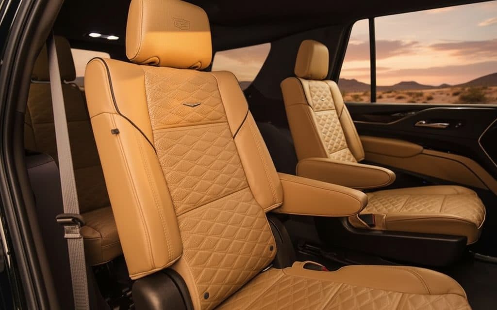 Cadillac Escalade 2022 leather seats and cabin