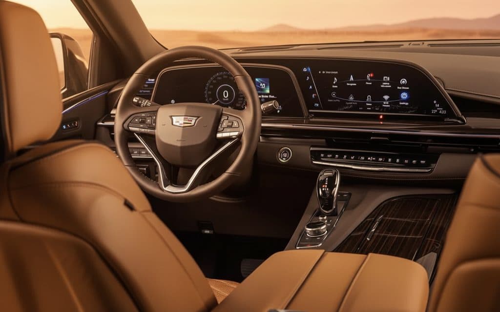 Cadillac Escalade 2022 dashboard and infotainment