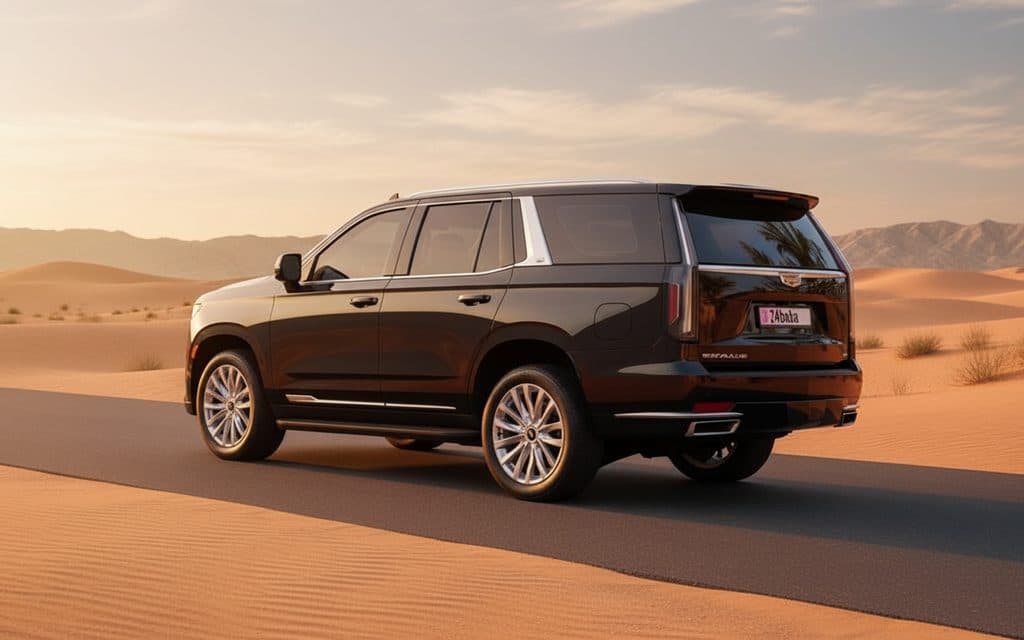 Cadillac Escalade 2022 Black side profile