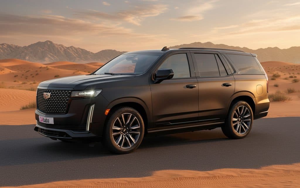 Cadillac Escalade 2022 Black side profile