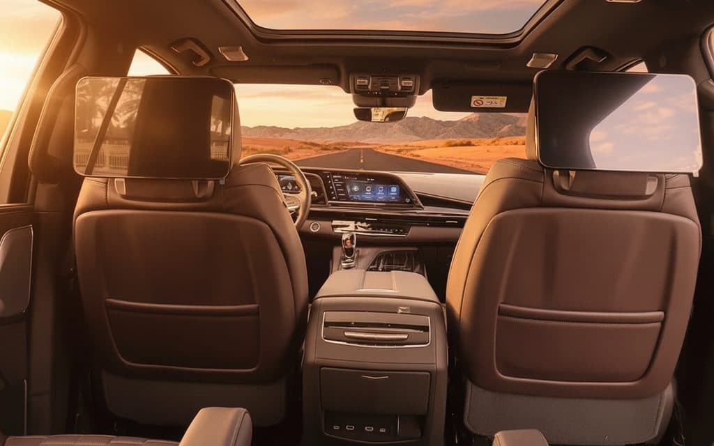 Cadillac Escalade 2023 interior view showing trim