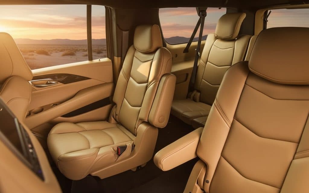 Cadillac Escalade 2024 leather seats and cabin