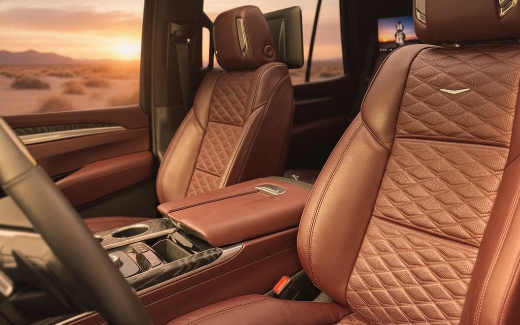 Cadillac Escalade 2025 leather seats and cabin