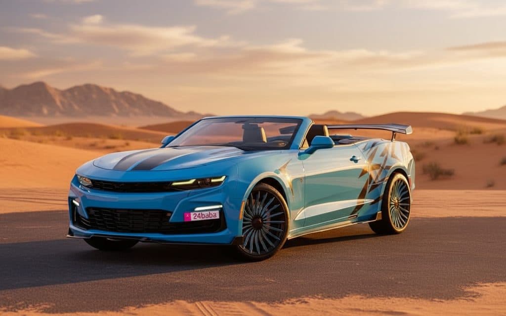 Rent Chevrolet Camaro 2025 Blue in Dubai