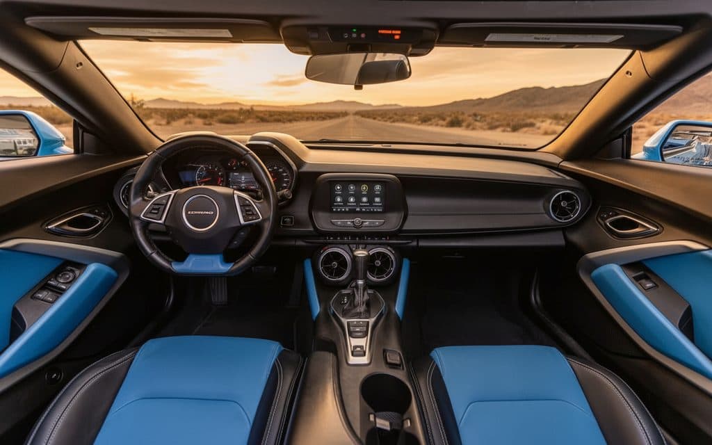 Chevrolet Camaro 2025 interior view showing trim