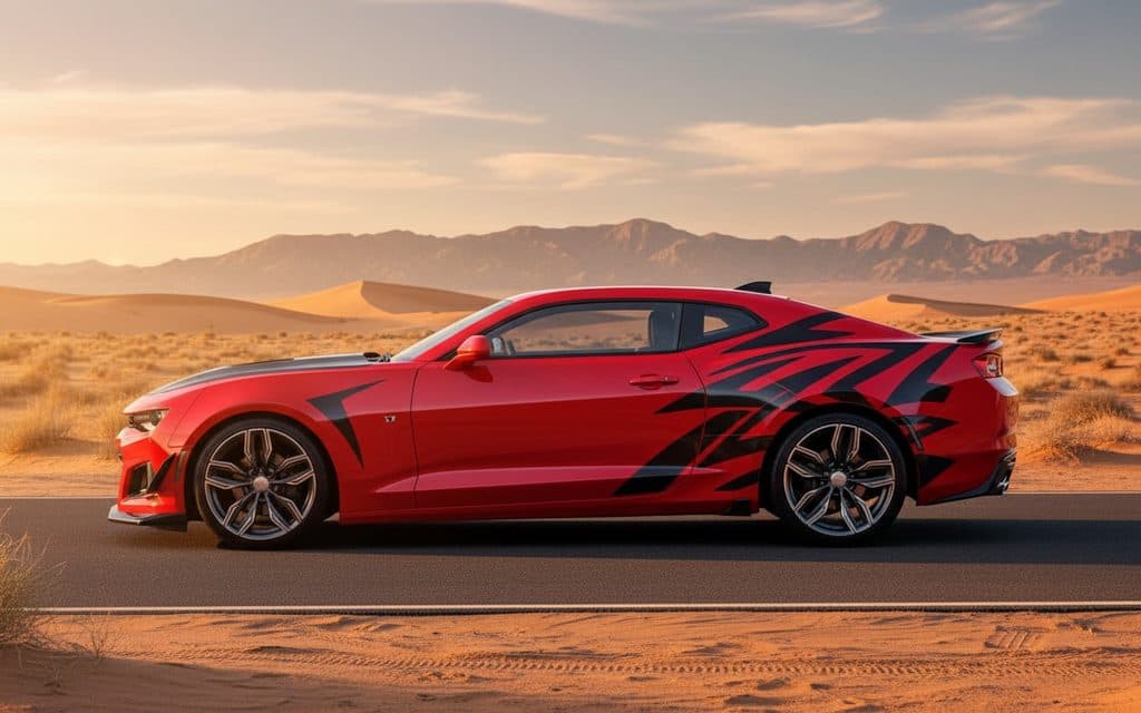 Chevrolet Camaro 2020 Red side profile