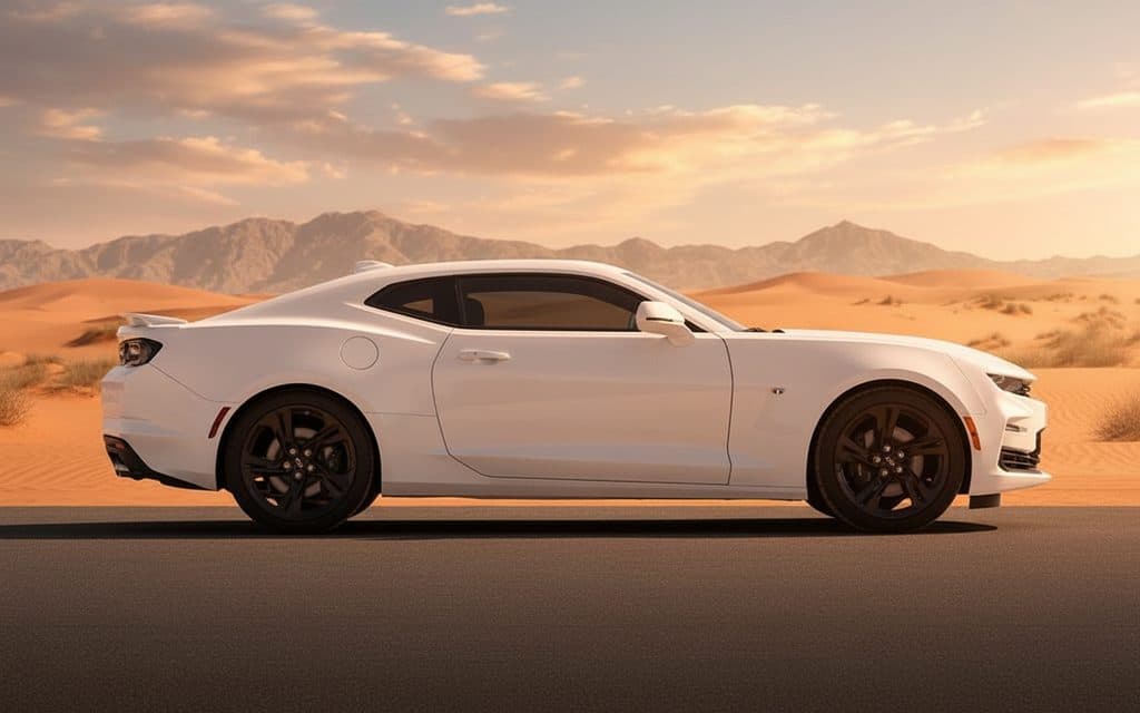 Chevrolet Camaro 2023 White side profile