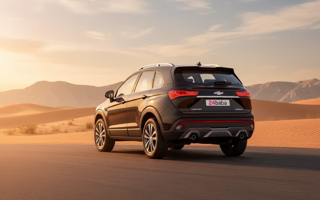 Chevrolet Captiva 2023 Black rear view showing taillights