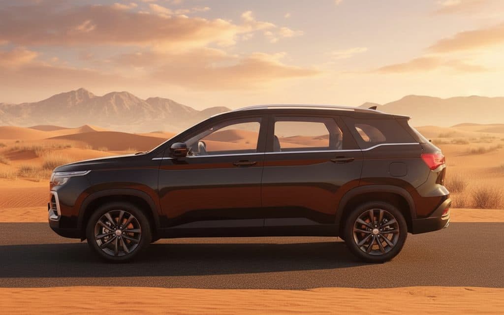 Chevrolet Captiva 2023 Black side profile