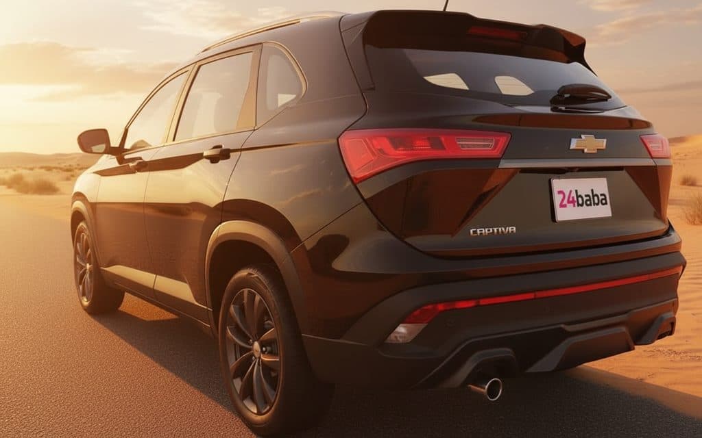 Chevrolet Captiva 2023 Black rear view showing taillights