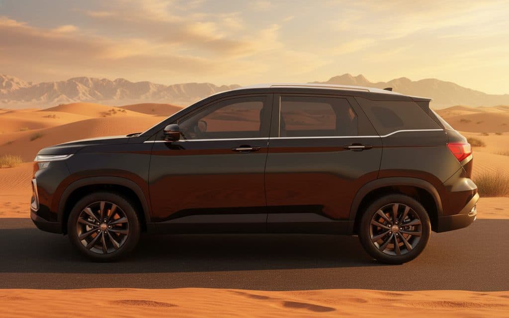 Chevrolet Captiva 2024 Black side profile