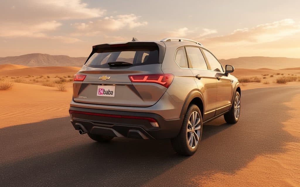 Chevrolet Captiva 2022 Grey rear view showing taillights