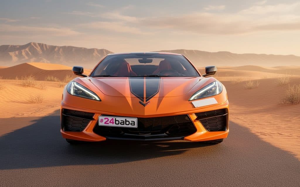 Rent Chevrolet Corvette 2022 Orange in Dubai