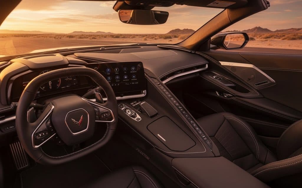Chevrolet Corvette 2023 dashboard and infotainment