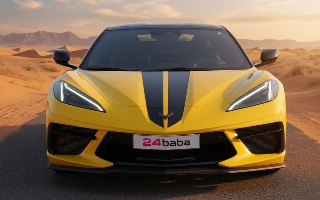 Rent Chevrolet Corvette 2025 Yellow rental in Dubai