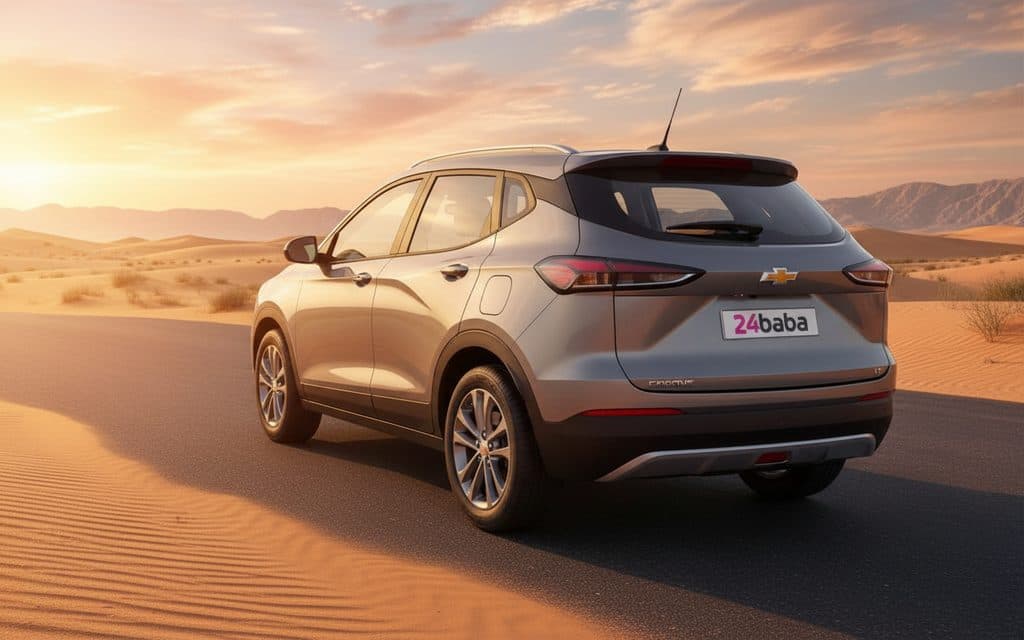 Chevrolet Groove 2022 Grey rear view showing taillights