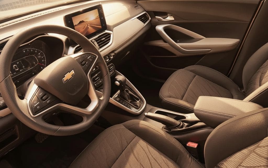 Chevrolet Groove 2023 interior view showing trim