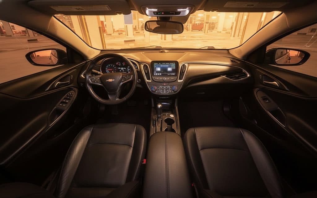 Chevrolet Malibu 2025 interior view showing trim