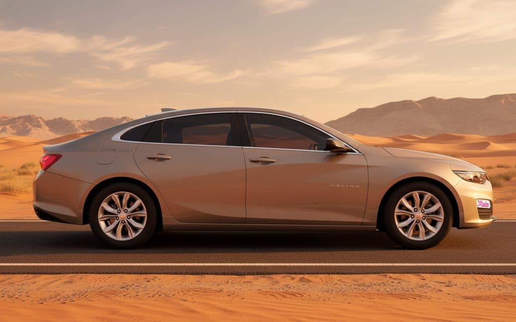 Chevrolet Malibu 2025 Gold side profile