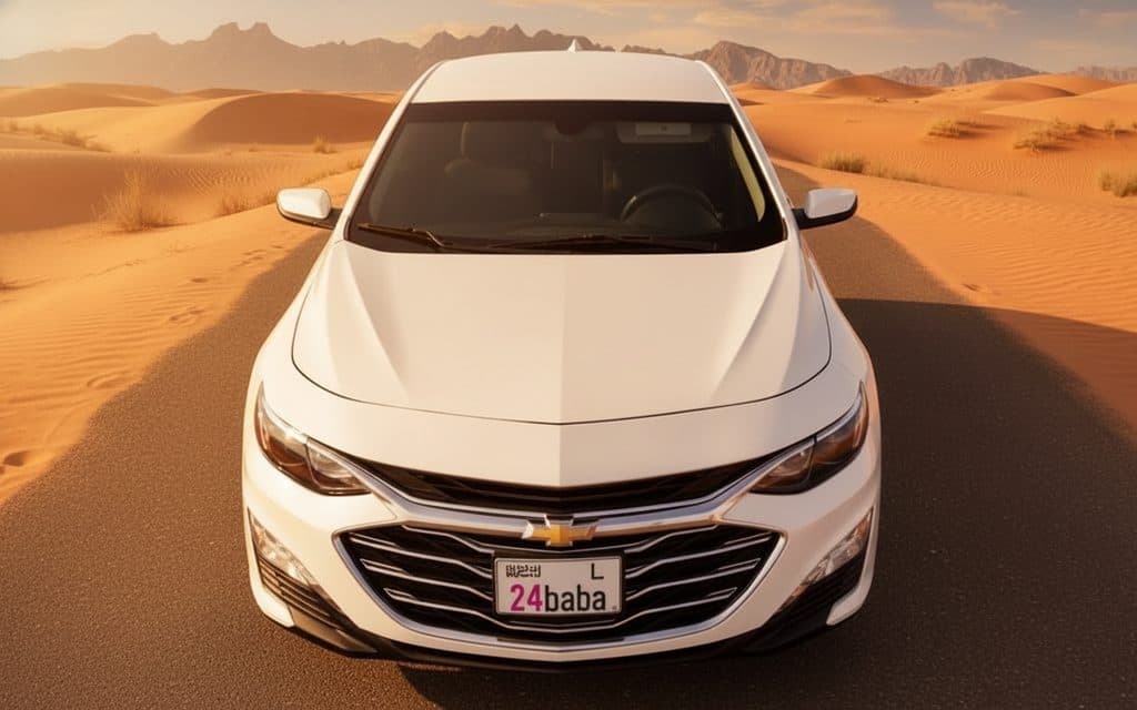 Chevrolet Malibu 2020 White front view with headlights