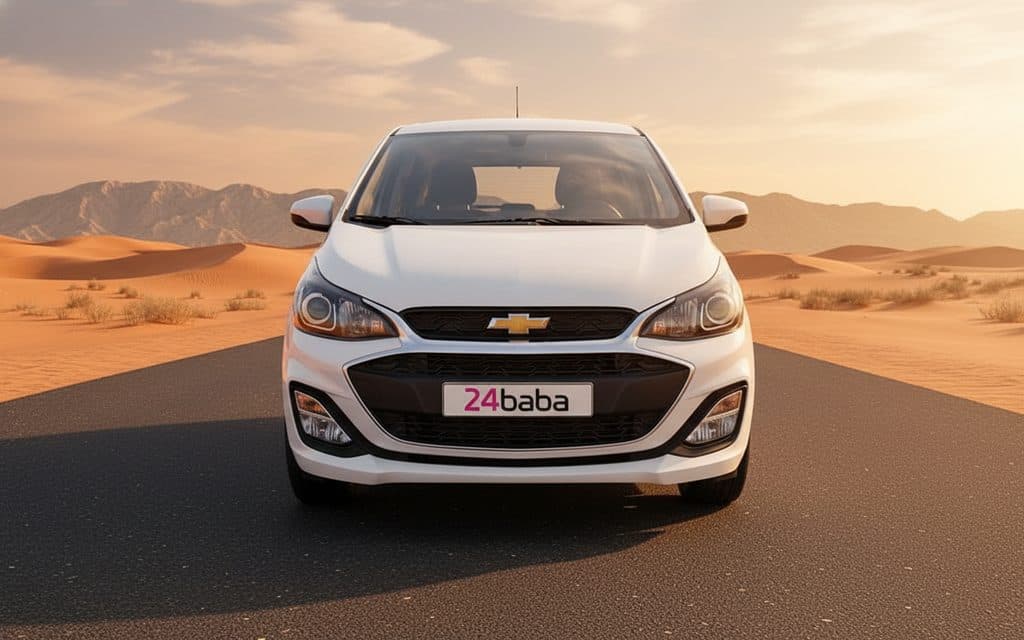 Hire Chevrolet Spark 2025 White in Dubai