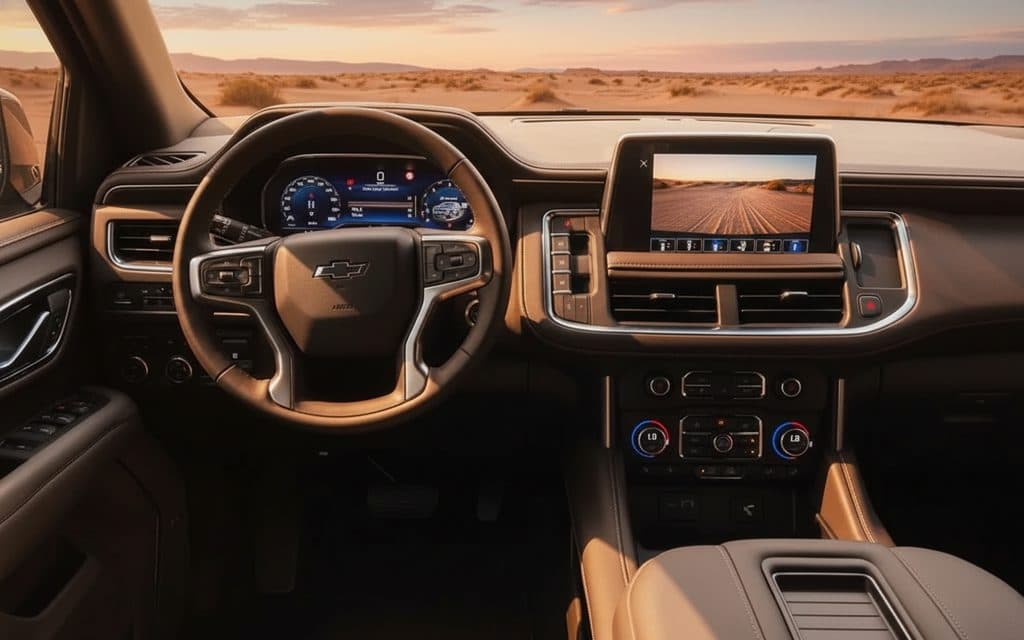 Chevrolet Tahoe 2022 interior view showing trim