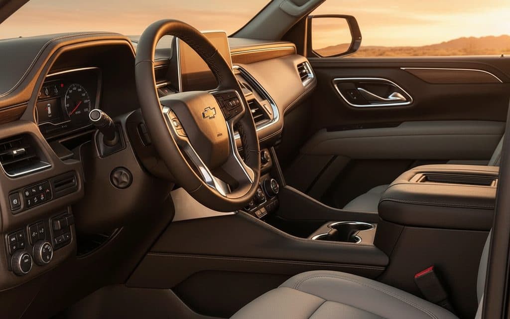 Chevrolet Tahoe 2024 interior view showing trim