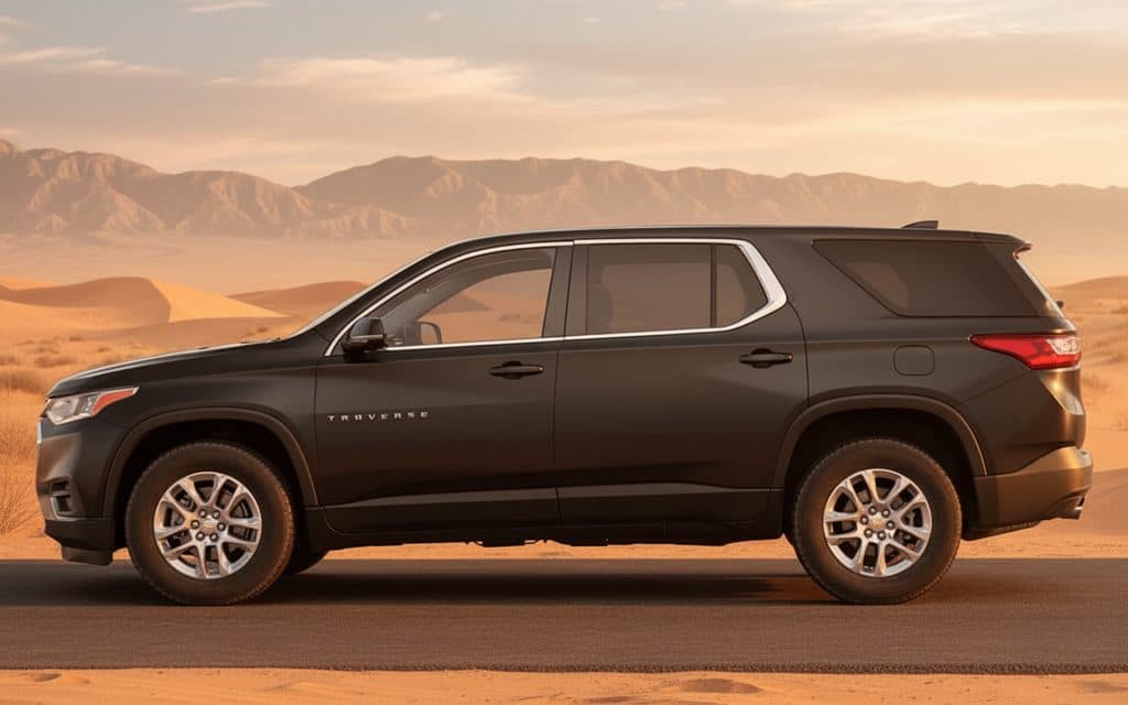 Chevrolet Traverse 2020 Black side profile