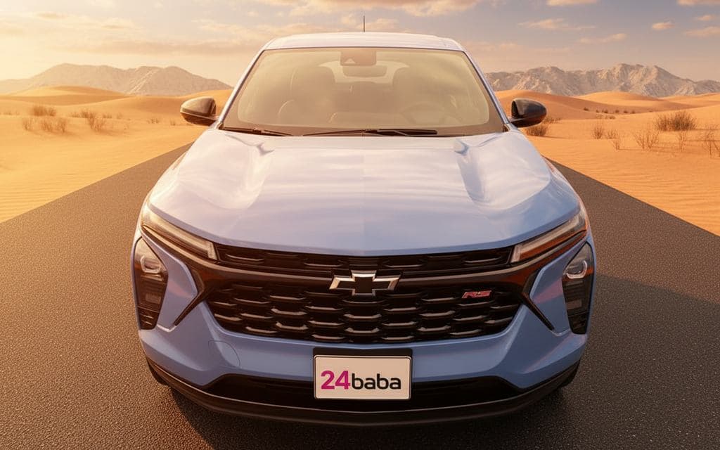 Chevrolet Trax 2024 Blue front view with headlights