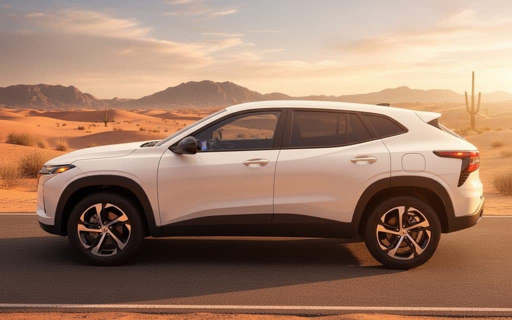 Chevrolet Trax 2025 White side profile