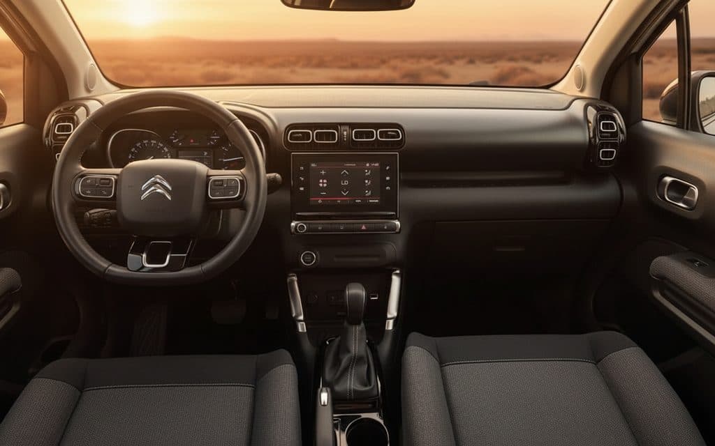 Citroen C3 2022 interior view showing trim
