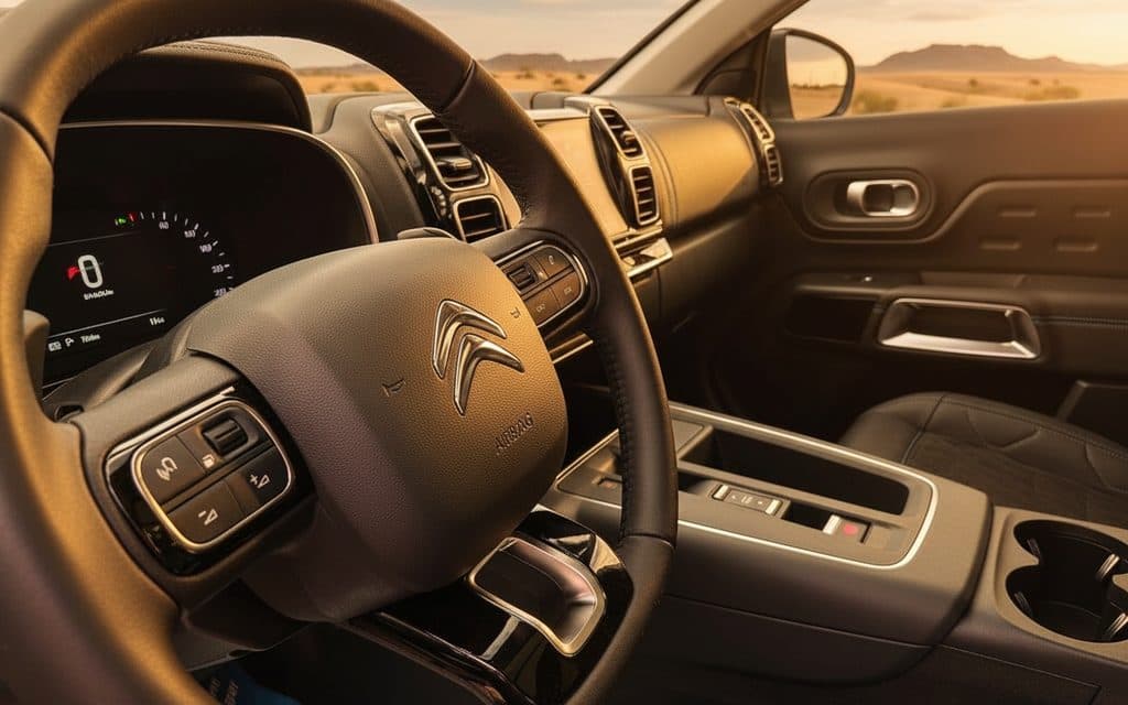 Citroen C5 2023 interior view showing trim