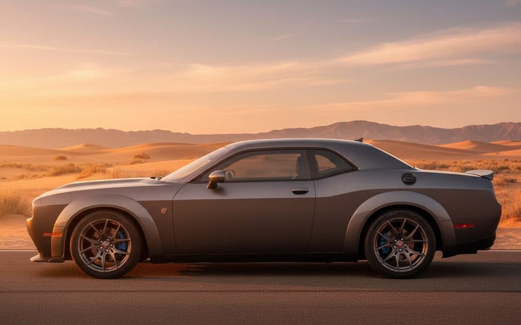 Dodge Challenger 2025 Grey side profile