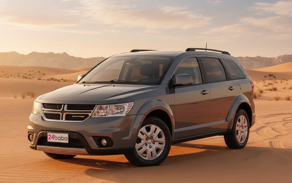 Dodge Journey 2025 Grey front view with headlights