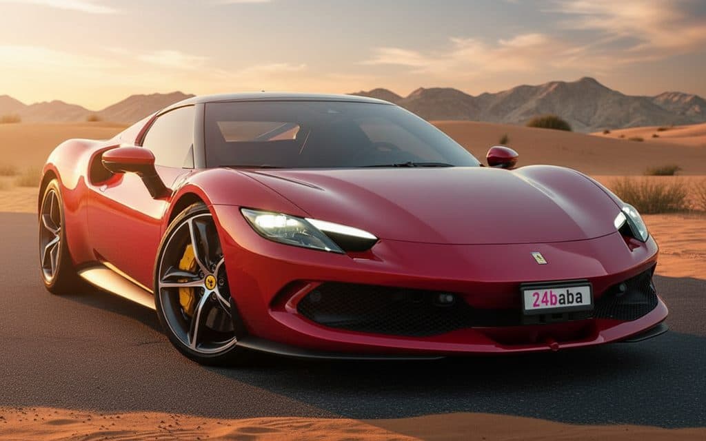 Rent Ferrari 296 2024 Red in dubai