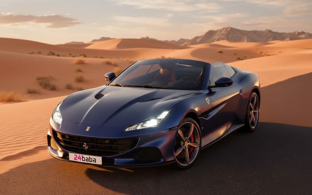Ferrari Portofino 2022 Blue - rental in Dubai