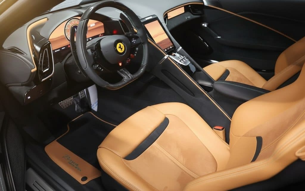 Ferrari Roma 2025 interior view showing trim