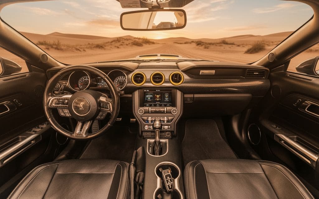 Ford Mustang 2025 interior view showing trim