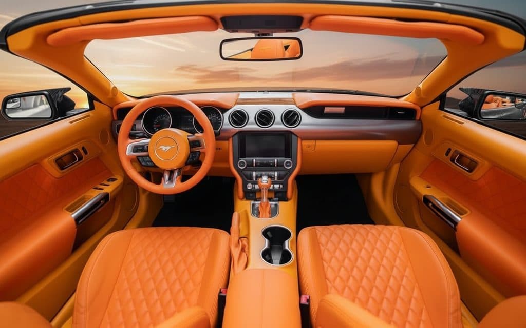 Ford Mustang 2025 dashboard and infotainment