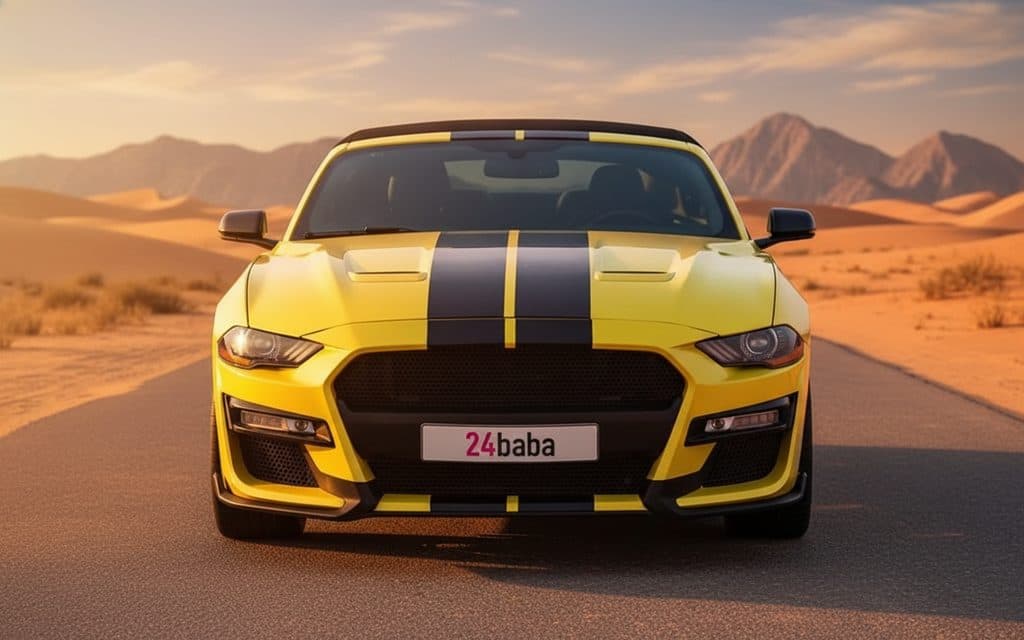 Ford Mustang 2020 Yellow cover image – rental in Dubai