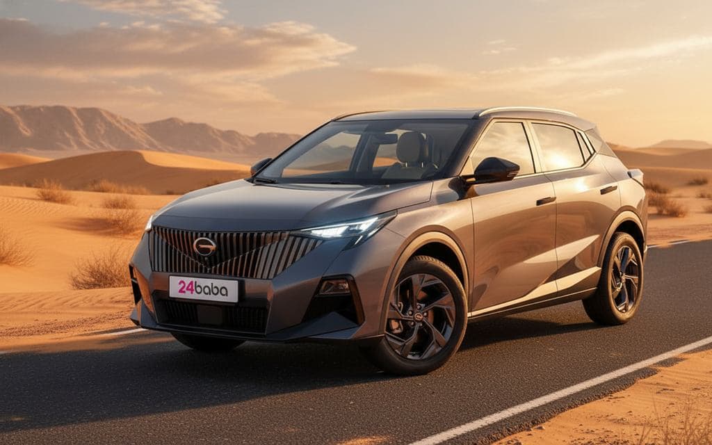 Gac Gs3 2025 Grey front view with headlights